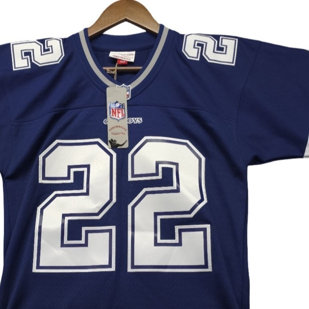 Mitchell Ness 1996 Emmitt Smith #22 Dallas Cowboys Throwback Legacy Jersey Small